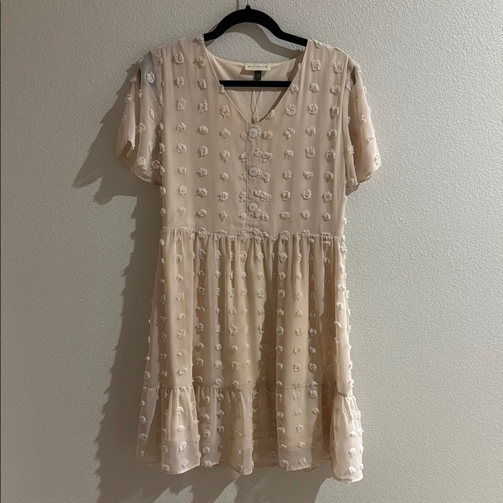 Self-Portrait Cream Floral Dress